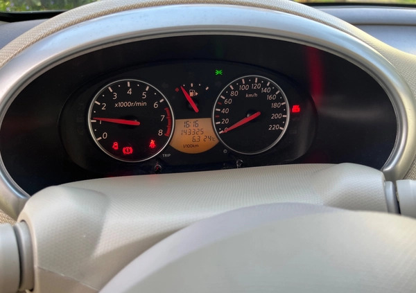Nissan Micra cena 9999 przebieg: 143300, rok produkcji 2007 z Warszawa małe 121